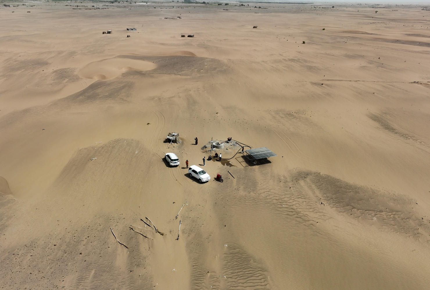 Water well assessment by the UK and Yemen AFH teams to provide accessible, clean drinking water for hundreds of people in Lahj District